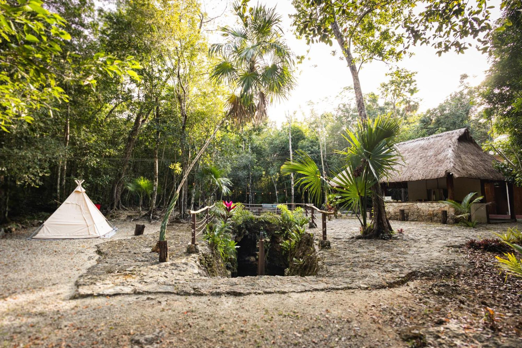 Cheel Lodge & Camping Puerto Morelos Kültér fotó