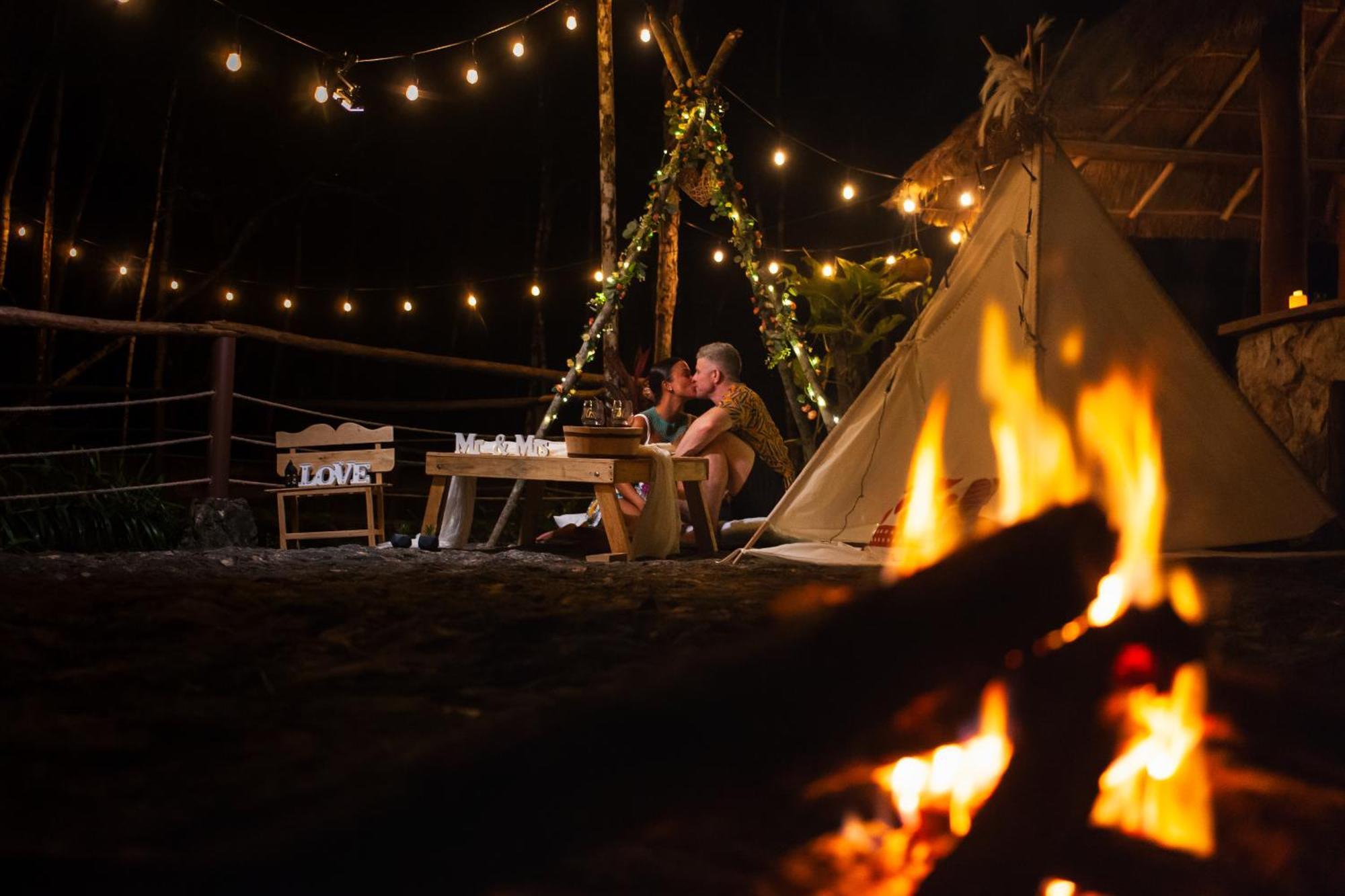 Cheel Lodge & Camping Puerto Morelos Kültér fotó
